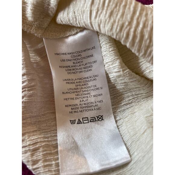 URBAN OUTFITTERS Valeria Halter Crop Top Size xs Tank Cream Ivory - Picture 6 of 7